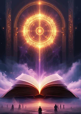 Magical Book and Cosmic Portal