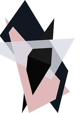 Abstract Geometric Shapes Composition
