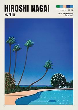 Hiroshi Nagai Pacific Breeze Collection Poster