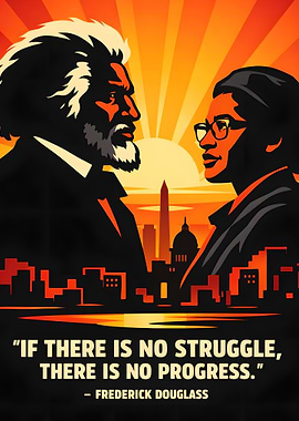 Frederick Douglass Quote Poster