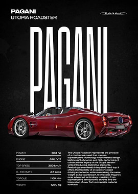 Pagani Utopia Roadster Car