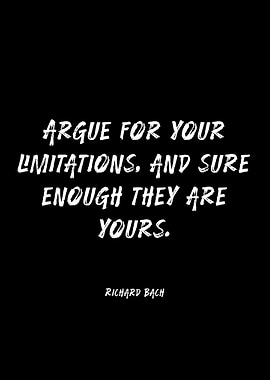 Richard Bach quote on limitations