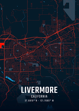 Livermore California City Map