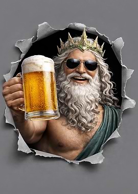 Poseidon with Beer