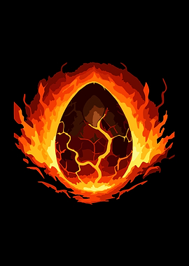 Fiery Dragon Egg