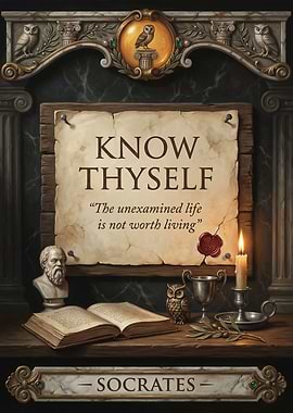 Socrates Know Thyself Painting