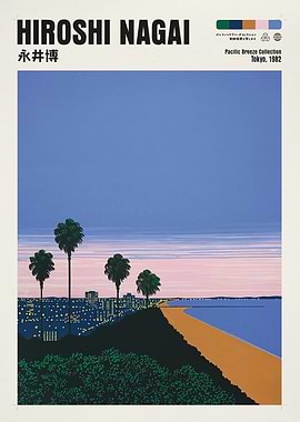 Hiroshi Nagai Cityscape at Dusk