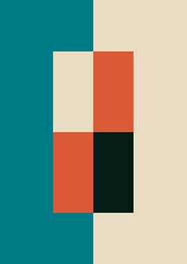 Abstract Geometric Color Blocks