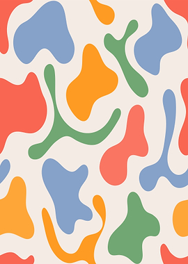 Abstract Organic Shapes Pattern