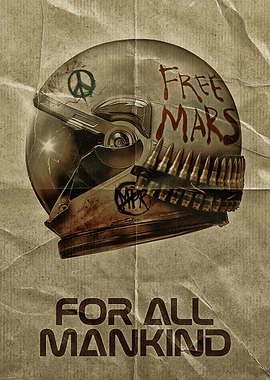 For All Mankind Helmet Poster