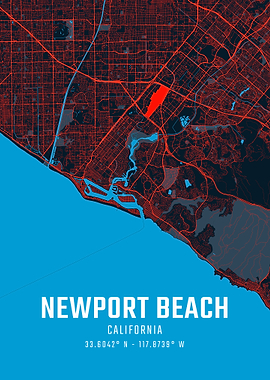 Newport Beach City Map