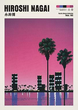 Hiroshi Nagai Pacific Breeze Collection Poster