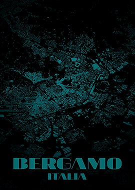 Bergamo Italia City Map