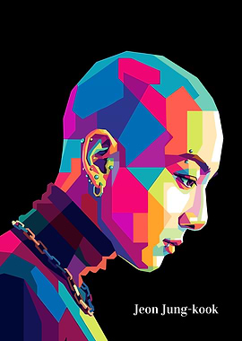Jeon Jung-kook Pop Art Portrait