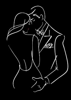 Couple in Formal Wear