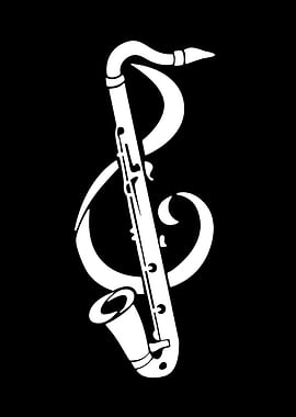 Musical Instrument and Treble Clef