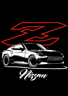 Nissan Z Car with Red Z Logo