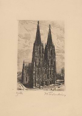 Cologne Cathedral Etching