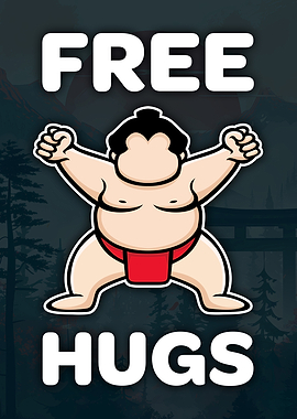 Sumo Wrestler Offering Free Hugs