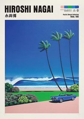 Hiroshi Nagai Pacific Breeze Collection Poster