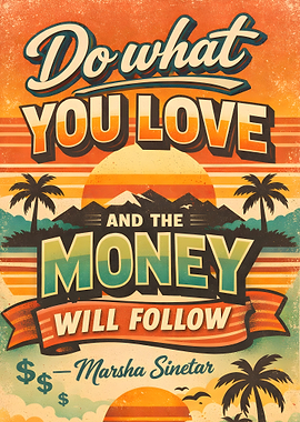 Do What You Love Motivational Poster