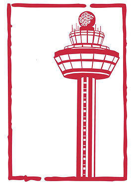 Red Air Traffic Control Tower