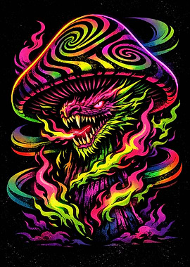 Psychedelic Dragon Mushroom