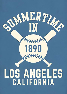 Summertime in Los Angeles 1890 Baseball