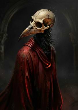 Plague Doctor Bird Skull