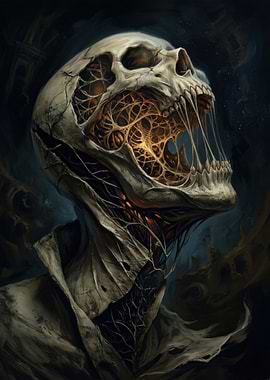 Horrifying Skull Creature