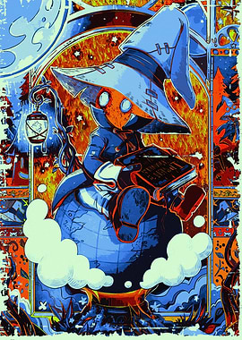 Vivi Ornitier with Book on Globe