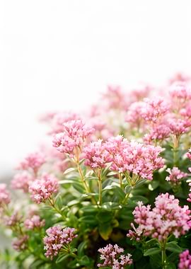 Delicate Pink Flowers in Soft Light
