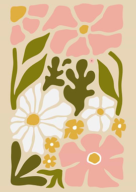 Abstract Floral Illustration
