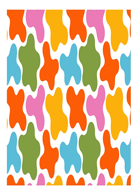Colorful Abstract Blob Pattern