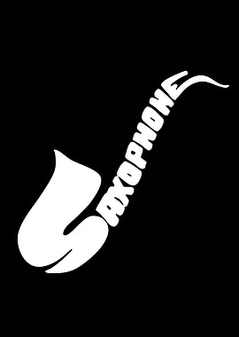 Saxophone Text Art