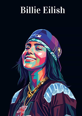 Billie Eilish Pop Art Portrait