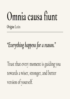 Latin Quote About Life