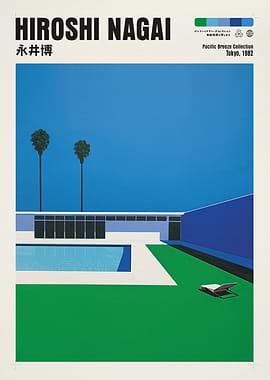 Hiroshi Nagai Pacific Breeze Collection Poster