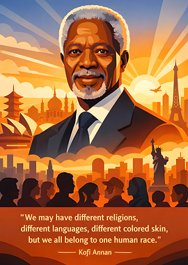 Kofi Annan quote on human unity