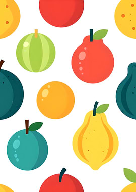 Seamless Fruit Pattern