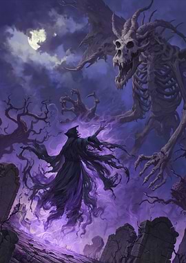 Grim Reaper vs. Skeletal Dragon