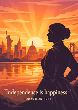 Susan B. Anthony quote poster
