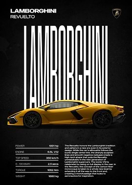 Lamborghini Revuelto Poster