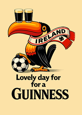 Guinness Toucan with Soccer Ball