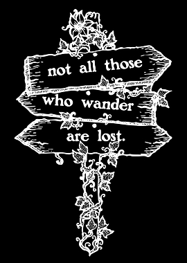 Not All Those Who Wander Are Lost Sign