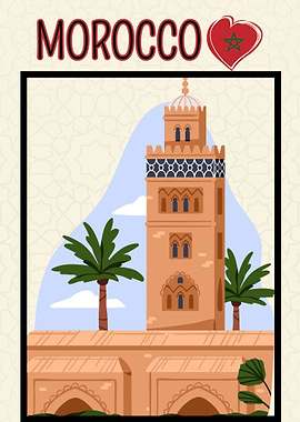 Morocco Travel Poster