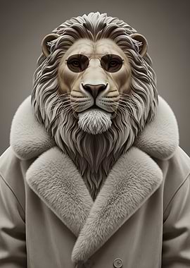 THE Lion in Fur-Lined Coat