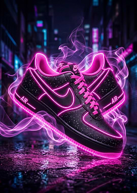 Neon Pink Air Force 1s