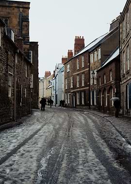 Snowy Durham Street Scene
