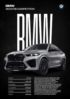 BMW X6 M F96 Competition Car